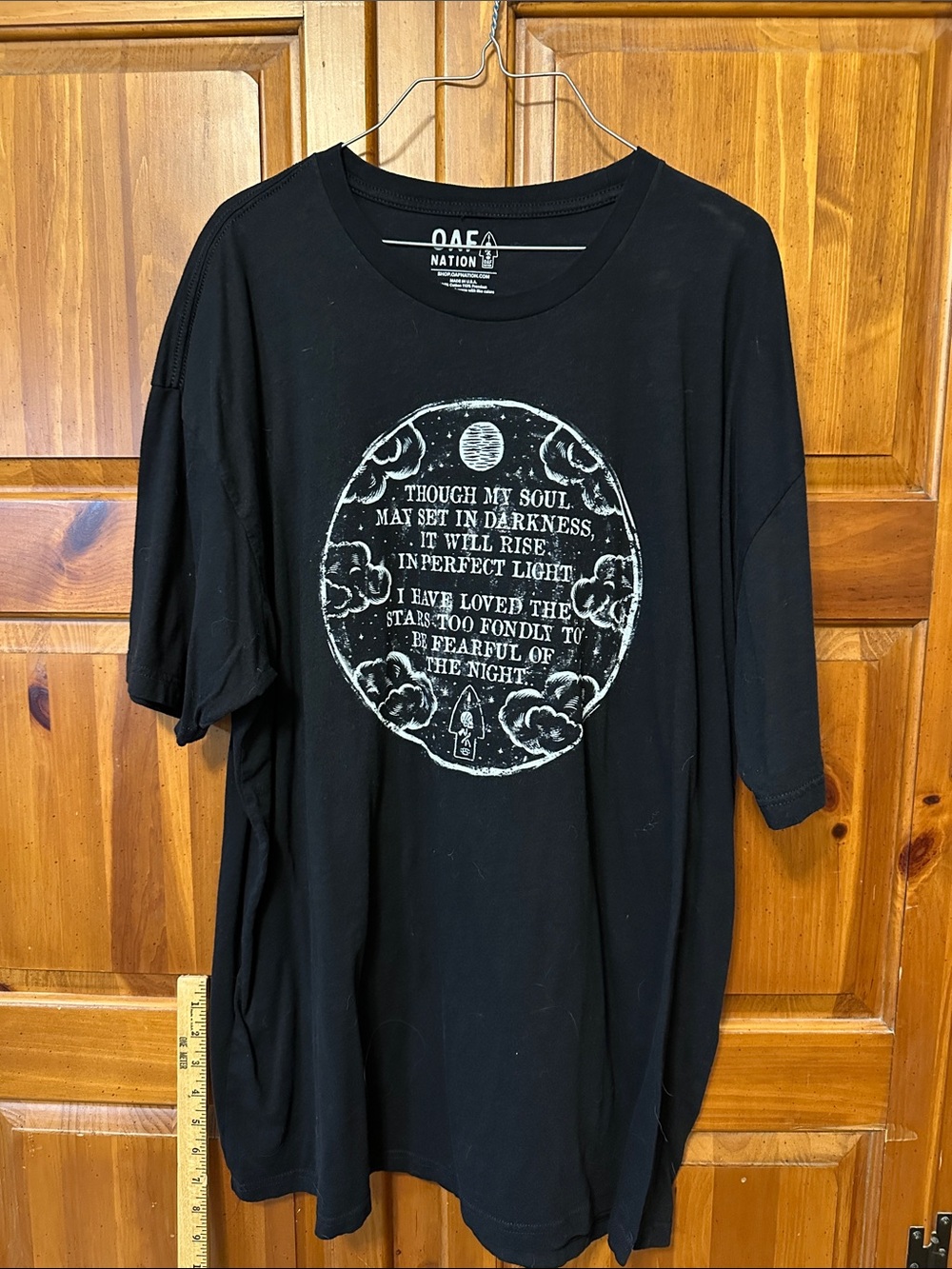 Oaf Nation Black Graphic Tee for Men 3x
